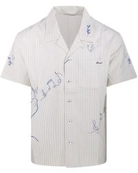 DUNST - Printed Short-Sleeve Shirt - Lyst