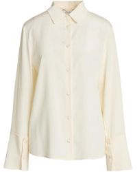 Max Mara - Solid-Colored Satin Shirt - Lyst