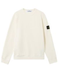 Stone Island - Logo Patch Crewneck Sweatshirt - Lyst
