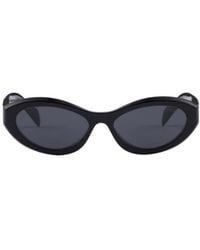 Prada - Eyewear Oval Frame Sunglasses - Lyst