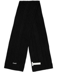 COACH - Cable Knit Wool Scarf - Lyst