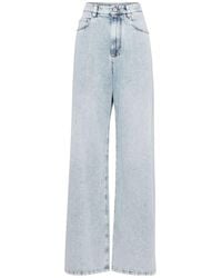 Brunello Cucinelli - High Waisted Wide-Leg Jeans - Lyst