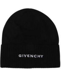 Givenchy - Logo-Motif Knitted Beanie - Lyst