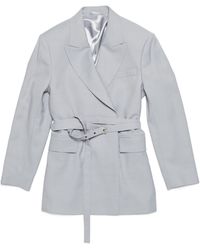 Acne Studios - Belted Suit Jacket - Lyst