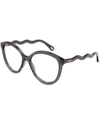 Chloé - Wave-Arm Round-Frame Glasses - Lyst