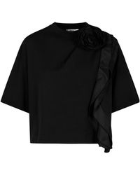 Max Mara - Frilly Jersey T-Shirt - Lyst