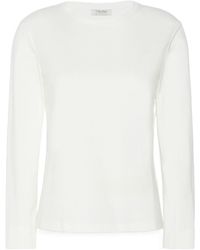 Max Mara - Logo-Embroidered Long-Sleeve T-Shirt - Lyst