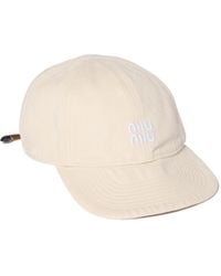 Miu Miu - Logo Baseball Cap - Lyst