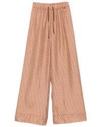 Herno - Drawstring Patterned Trousers - Lyst