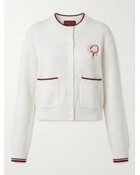 Gucci - Cotton Jersey Cardigan With Embroidery - Lyst