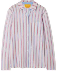 Guest In Residence - Striped Long-Sleeve Shirt - Lyst