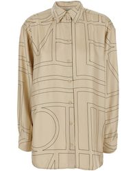 TOTEME - Shirt Embroidered Silk - Lyst