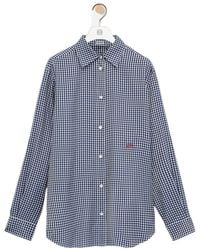 Loewe - Long Sleeve Checked Shirt - Lyst