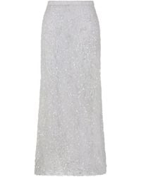 P.A.R.O.S.H. - Elastic Waist Midi Skirt - Lyst