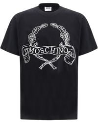 Moschino - Logo Print Short Sleeve T-Shirt - Lyst