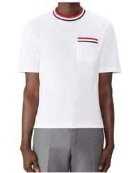 Thom Browne - Pointelle-Knit Crewneck T-Shirt - Lyst