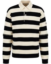 Gucci - Catwalk Look 50 Striped Knitted Polo Shirt - Lyst