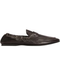 Dolce & Gabbana - Logo Strap Loafers - Lyst