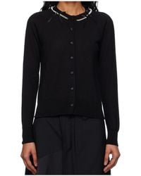 Simone Rocha - Pearl Chain Bow Cardigan - Lyst