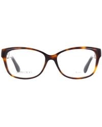Jimmy Choo - Eyewear Rectangular Frame Glasses - Lyst