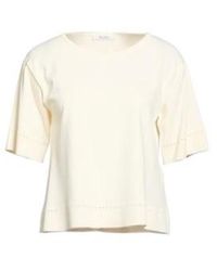 Max Mara - Minimalist Solid Color Knit Short-Sleeve Top - Lyst