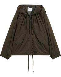 Aspesi - Drawstring-Hooded Zip-Up Jacket - Lyst