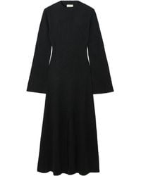 LeKasha - Logan Ribbed Organic Cashmere Midi Dress - Lyst