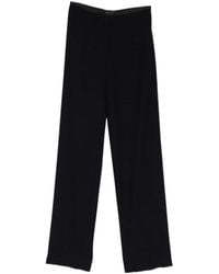 Emporio Armani - Cady Straight-Leg Trousers - Lyst