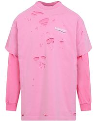 Balenciaga - Long Sleeve T-shirt - Lyst