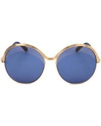 Elie Saab - Round Frame Sunglasses - Lyst