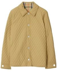 Burberry - Checked Quilted Reversible Jacket - Lyst
