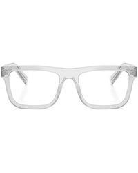 Prada - Eyewear Rectangle Frame Glasses - Lyst