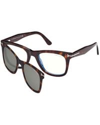 Tom Ford - Eyewear Logo Plaque Square-Frame Glasses - Lyst