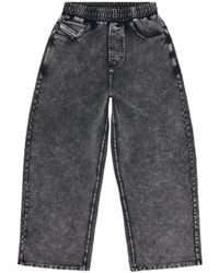 DIESEL - Sweatpants With Denim Effect - Lyst