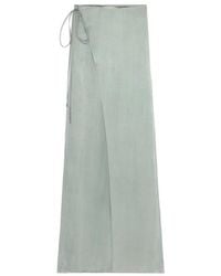 Blumarine - High Waist Wrap-Detail Trousers - Lyst