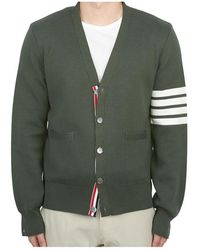 Thom Browne - Bar Cotton Cardigan - Lyst