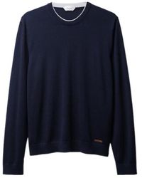 Versace - Embroidered Knitted Crewneck Jumper - Lyst