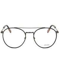 ZEGNA - Pilot Frame Glasses - Lyst