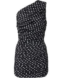 Patou - Polka-Dot One-Shoulder Minidress - Lyst