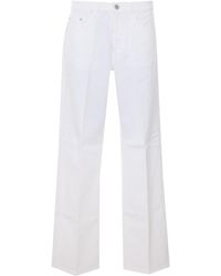 Dondup - Logo Patch Straight-Leg Jeans - Lyst