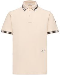 Moncler - Tipped Trim Logo Polo Shirt - Lyst