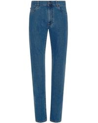 Canali - Five-Pocket Straight-Leg Jeans - Lyst