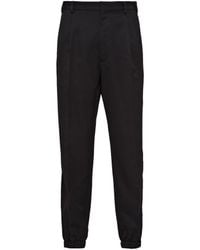 Prada - Pressed-Crease Velvet Tailored Trousers - Lyst