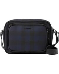 Burberry - Paddy Logo Plaque Checked Messenger Bag - Lyst