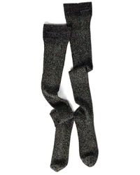 Miu Miu - Lamé Viscose Socks - Lyst