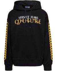 Versace Jeans Couture - Couture Logo Printed Drawstring Hoodie - Lyst