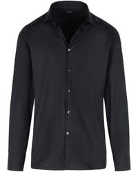 ZEGNA - Long Sleeved Buttoned Shirt - Lyst