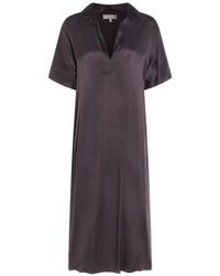 Antonelli - Satin Shirt Dress - Lyst