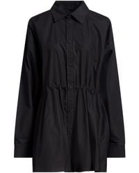Balenciaga - Solid Color Long-Sleeve Shirt Dress - Lyst