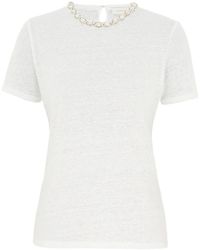 Zimmermann - Illuminate Embellished T-Shirt - Lyst